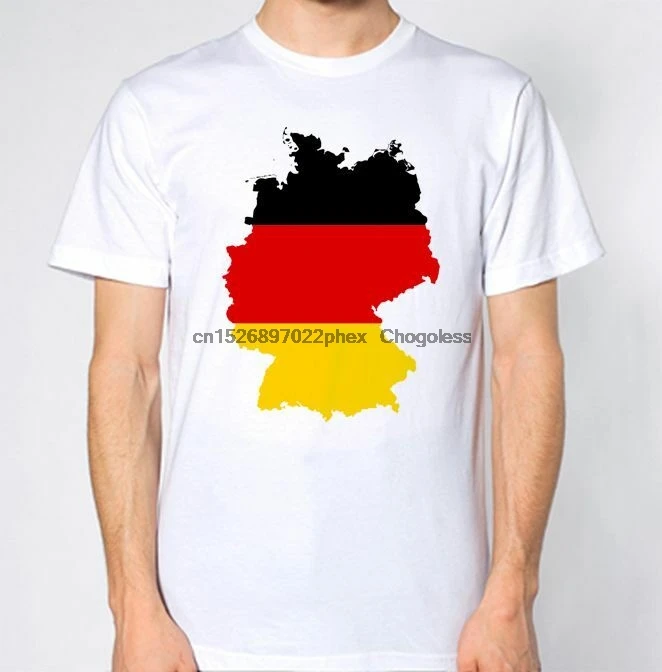 Новая немецкая футболка с флагом страны карта немецкого города|Мужские футболки|
