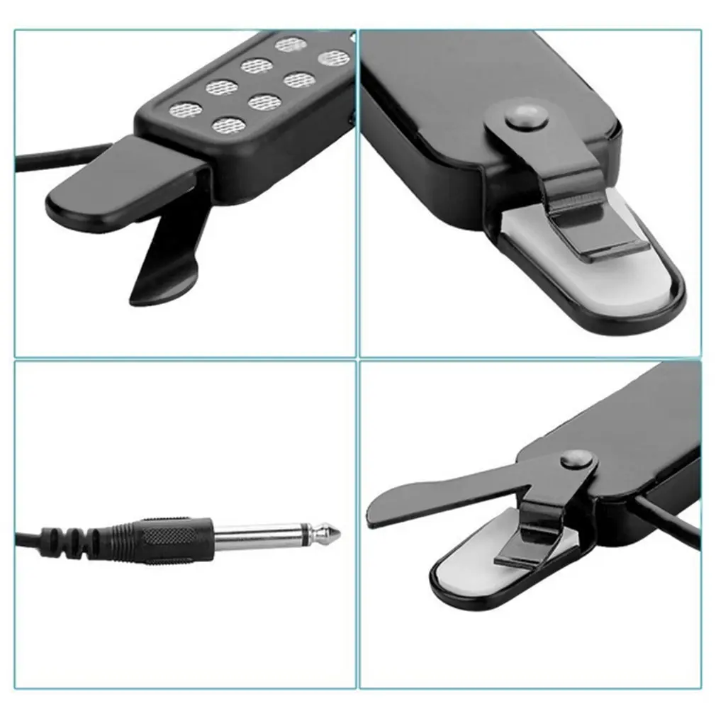 TSAI звукосниматель 12 отверстий клип на Микрофон проводной усилитель динамик для