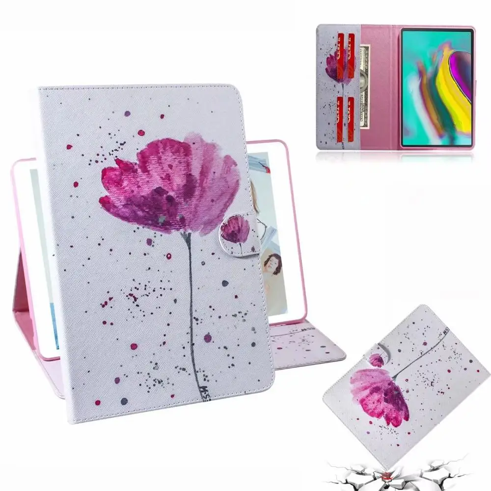Модный Цветной кожаный чехол для планшета samsung Galaxy Tab S5e T720 T725 SM 10 5 2019 подставка +