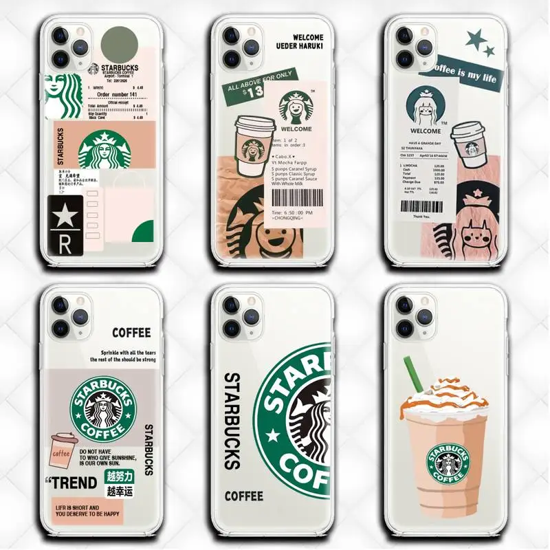 Роскошные Кофе со звездами брендовая долларов чехол для мобильного телефона