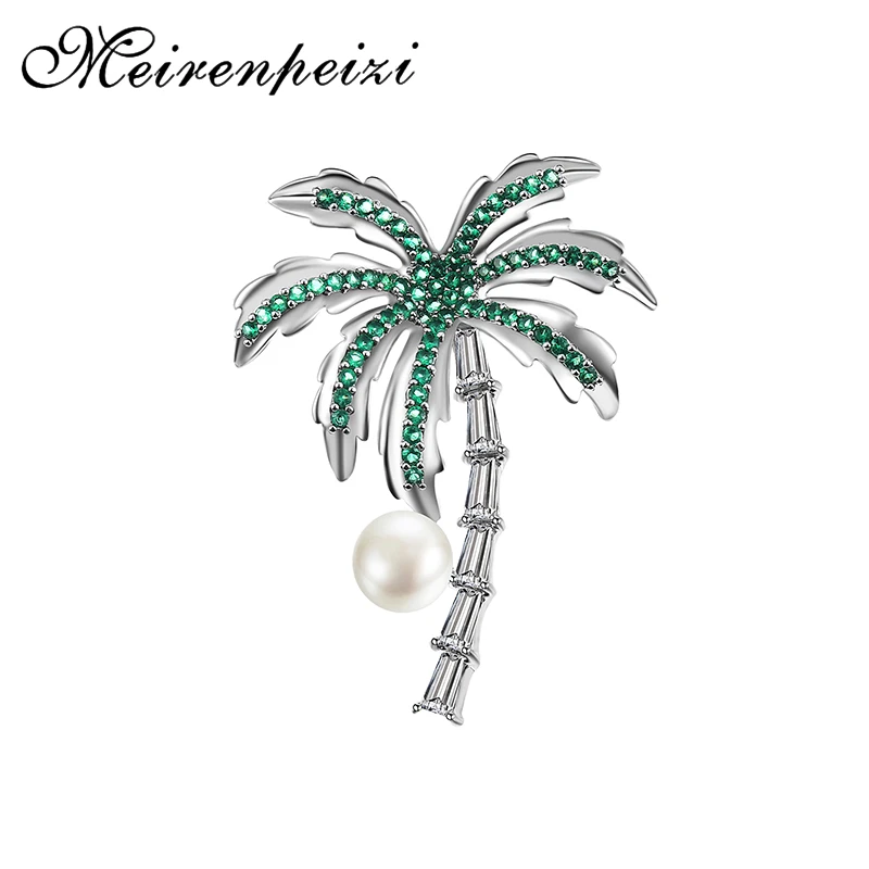 Женская эмалированная брошь в горшке для воротника обуви губ кокосового дерева