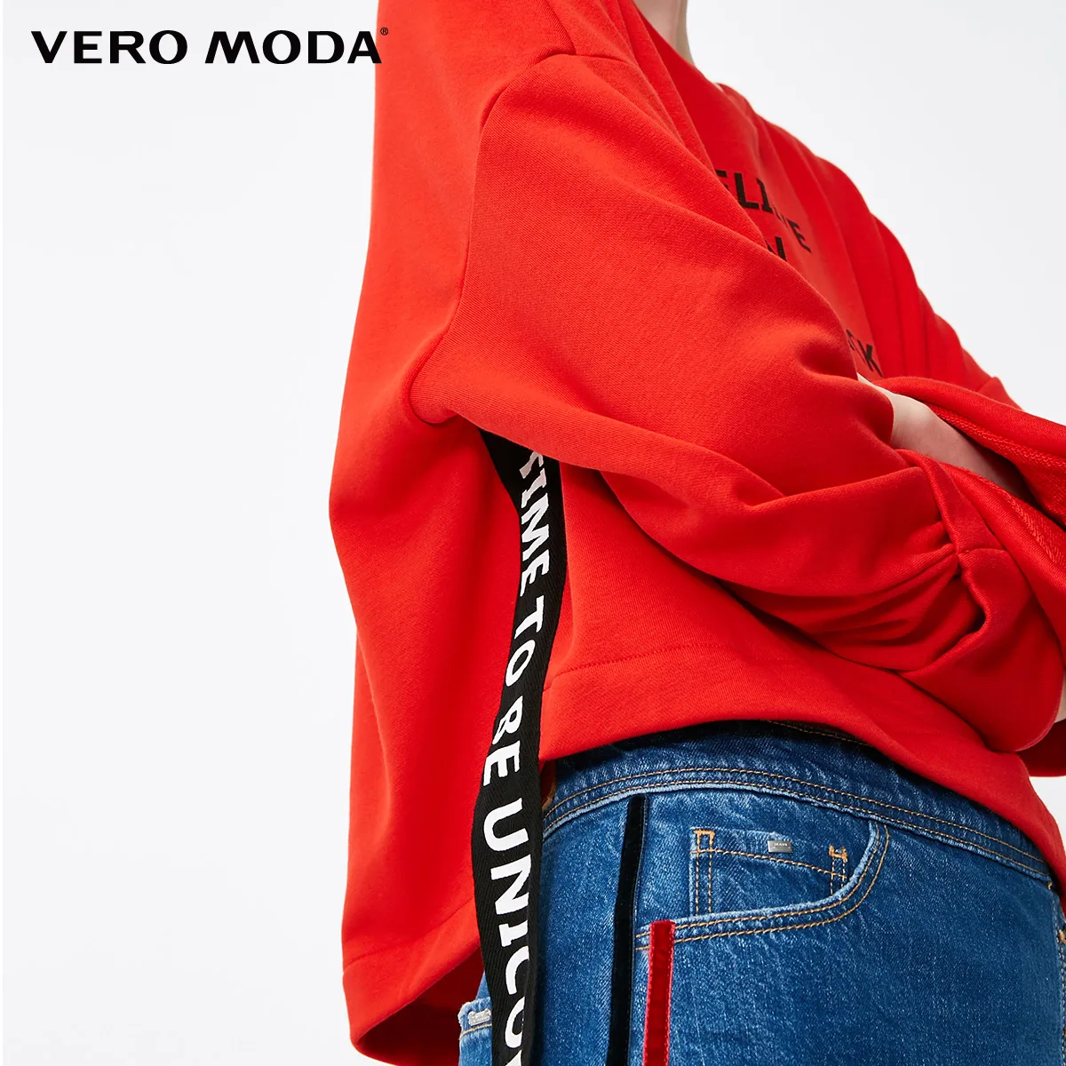 Свободная флисовая толстовка с длинным рукавом и надписью|Женские толстовки