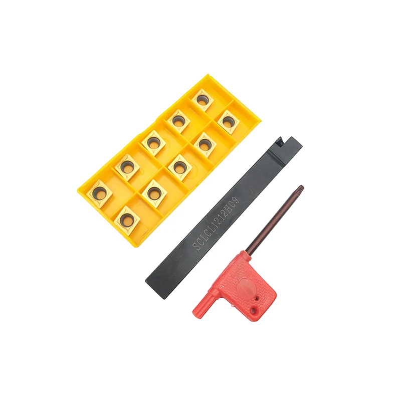 1 шт. SCLCR1212H09 + 10 CCMT09T304 ЧПУ инструмент лезвия scl1212h09 токарный станок