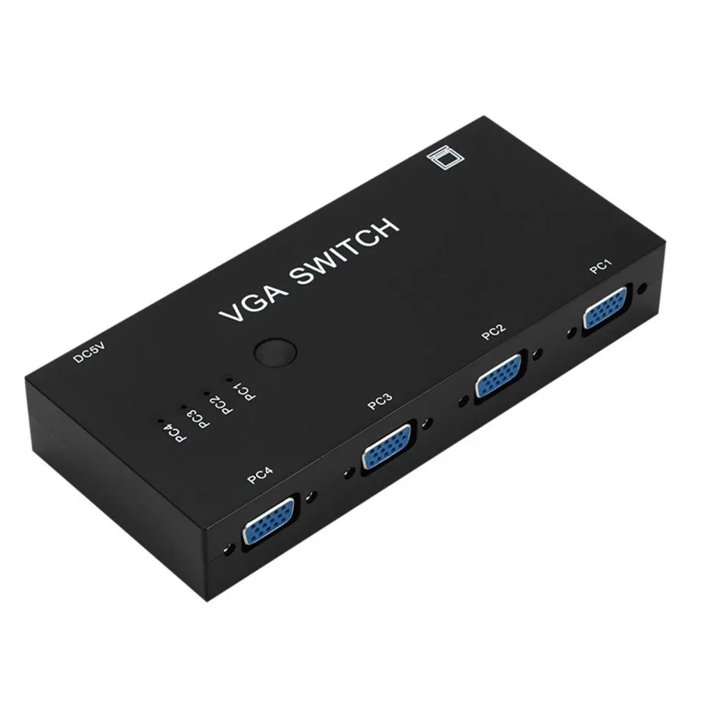VGA коммутатор четыре в одном из 4 вырезанный 1 компьютер vga видео конвертер HD