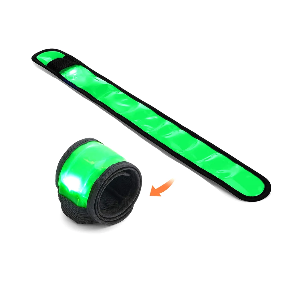 

Outdoor LED Sports Slap Wrist Strap Band Wristband Sports Safety Warning Led Armband USB Charging Night Running Accessories