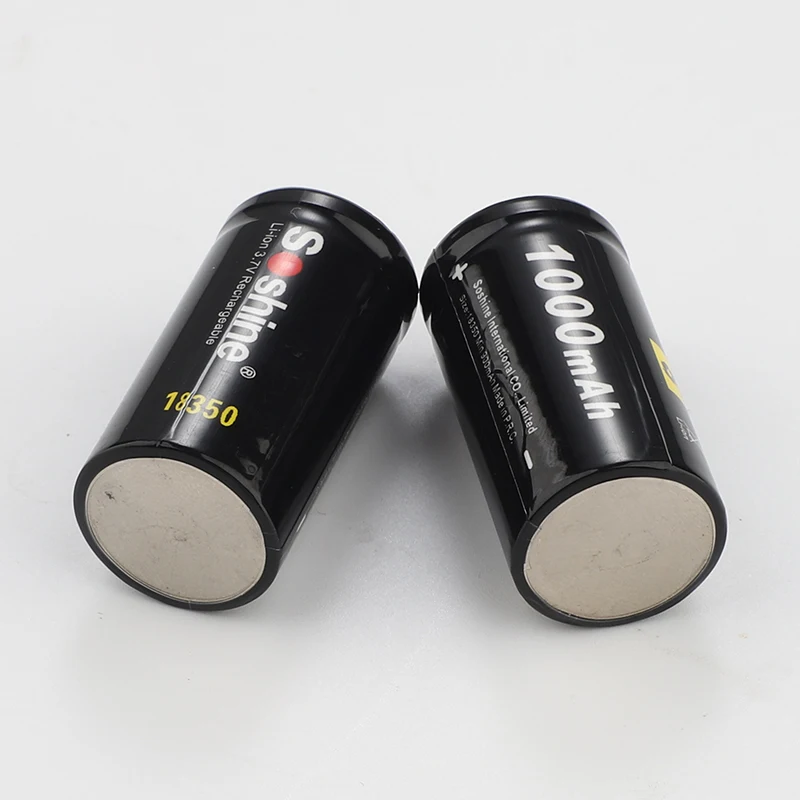 Original Soshine 3.7V 18350 Rechargeable Li-ion 1000mAh For Battery+ Holder Case | Электроника