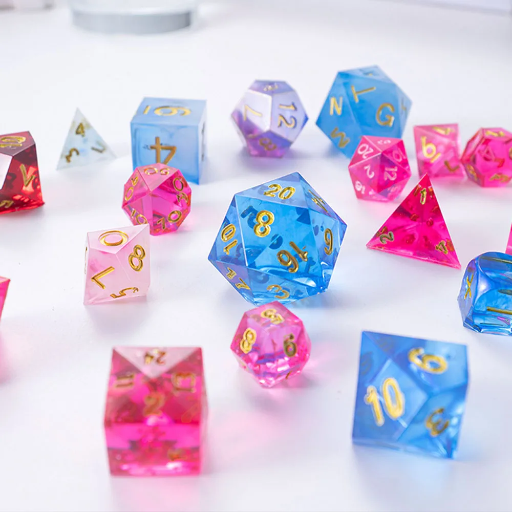 

New Transparent Silicone Mould Dried Flower Resin Decorative Craft DIY Dice Mold Epoxy Resin Molds For Jewelry