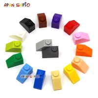 500pcs diy building blocks thick figures bricks slope 1x2 dots educational creative size compatible with 3040 toys for children