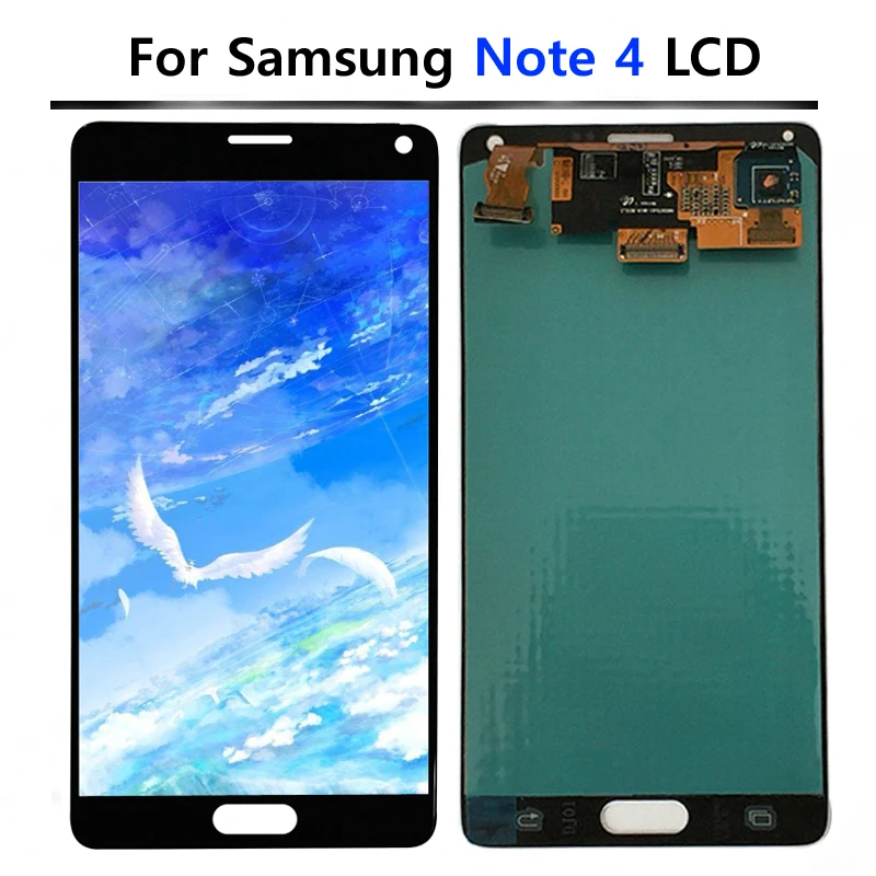 Оригинальный ЖК-дисплей 5 7 ''Super AMOELD Burn Shadow для Samsung Galaxy Note 4 N910T N910A с сенсорным