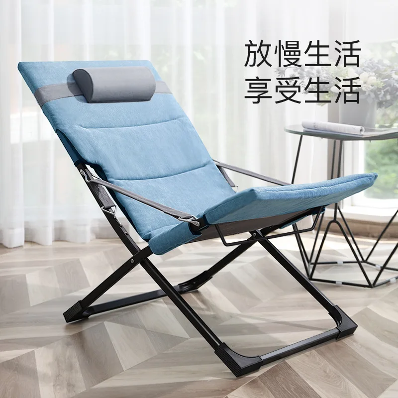 

Раскладывающееся кресло-кроватьFolding Bed Recliner Office Nap Home Simple Portable Marching Escort Bed Outdoor Camping Recliner