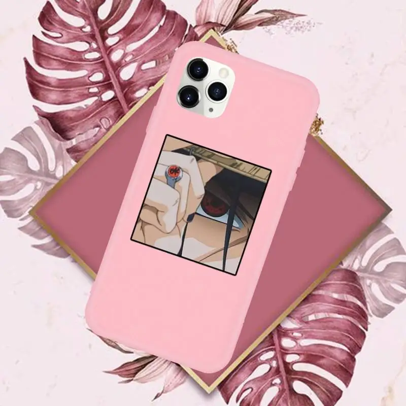 

Anime naruto eyes Phone Case Candy Color for iPhone 11 12 mini pro XS MAX 8 7 6 6S Plus X SE 2020 XR