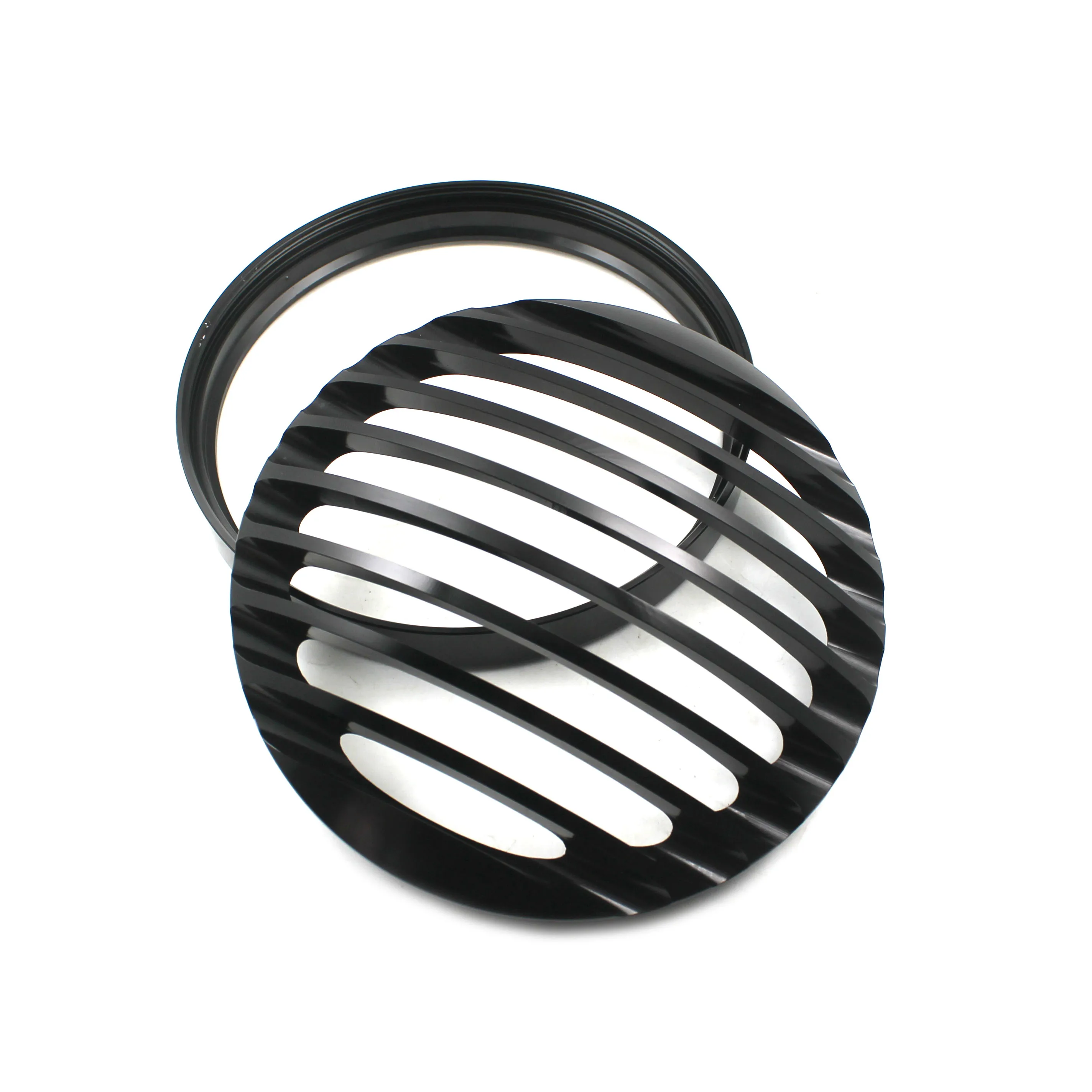 Черный 5 75 &quot5 3/4&quot светодиодный налобный фонарь чехол для гриля Harley Sportster 883 1200 XL