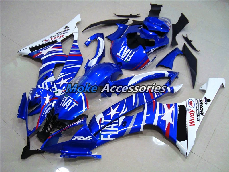 

Motorcycle Fairings Kit Fit For Yzf R6 2008 2009 2010 2011 2012 2013 2014 2015 2016 Bodywork Set Abs Injection Blue White