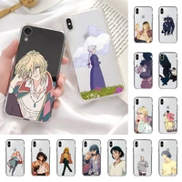 howls howls moving castle phone case for iphone 13 11 12 pro xs max 8 7 6 6s plus x 5s se 2020 xr cover