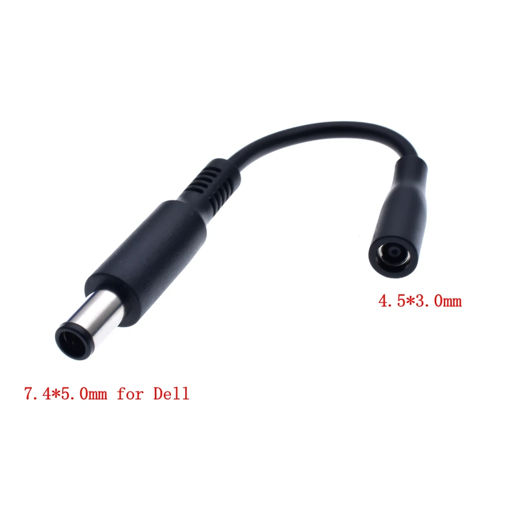 

DC power Adapter Connector Plug DC conversion head jack female 4.5*3.0mm plug to male 7.4*5.0mm with Pin for Dell Laptop