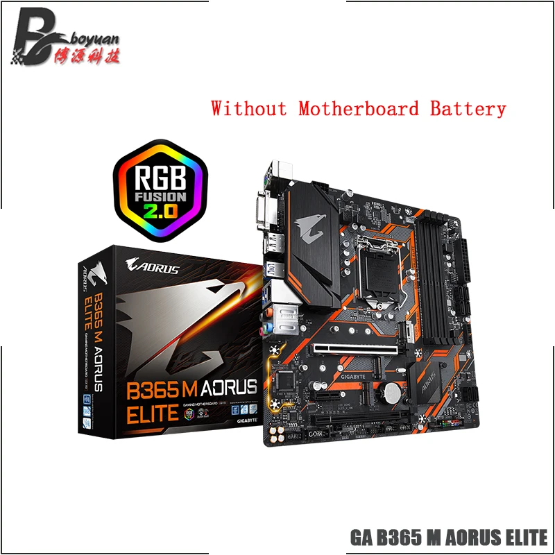 Процессор Intel Core i5 9400F + GIGABYTE GA B365M AORUS ELITE материнская плата подходит для ЦП LGA 1151