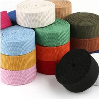 50yard 38mm wide polyestercotton thick plain canvas belt webbing backpack strap luggage accessories bag making sewing diy craft