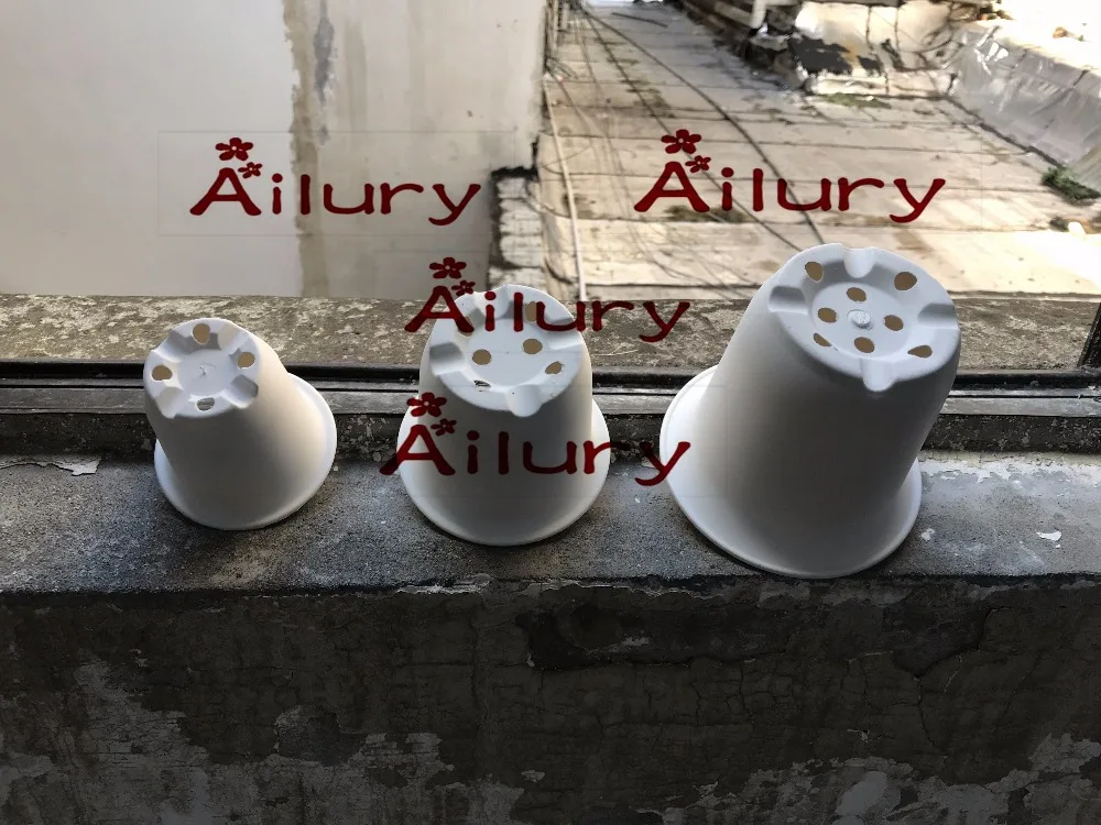 

white color Vientiane basin chunky simple and fleshy plastic basin. Fleshy flower pot old pile matte twelve rolls