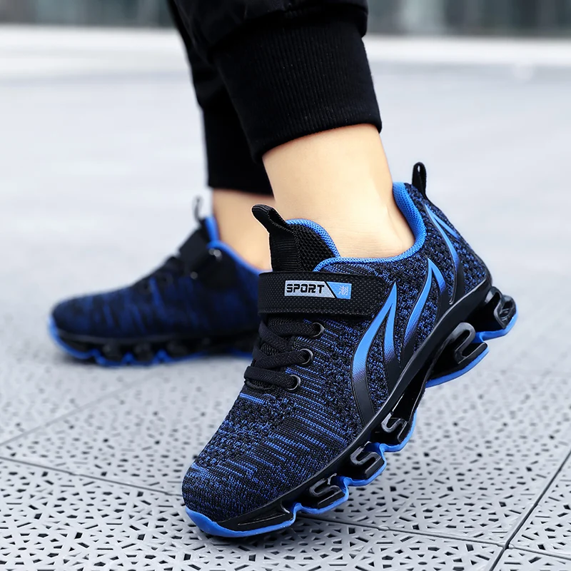 

Детские кроссовки для мальчиков и девочек, дышащие, сетчатые, Нескользящие, повседневная обувь для бега