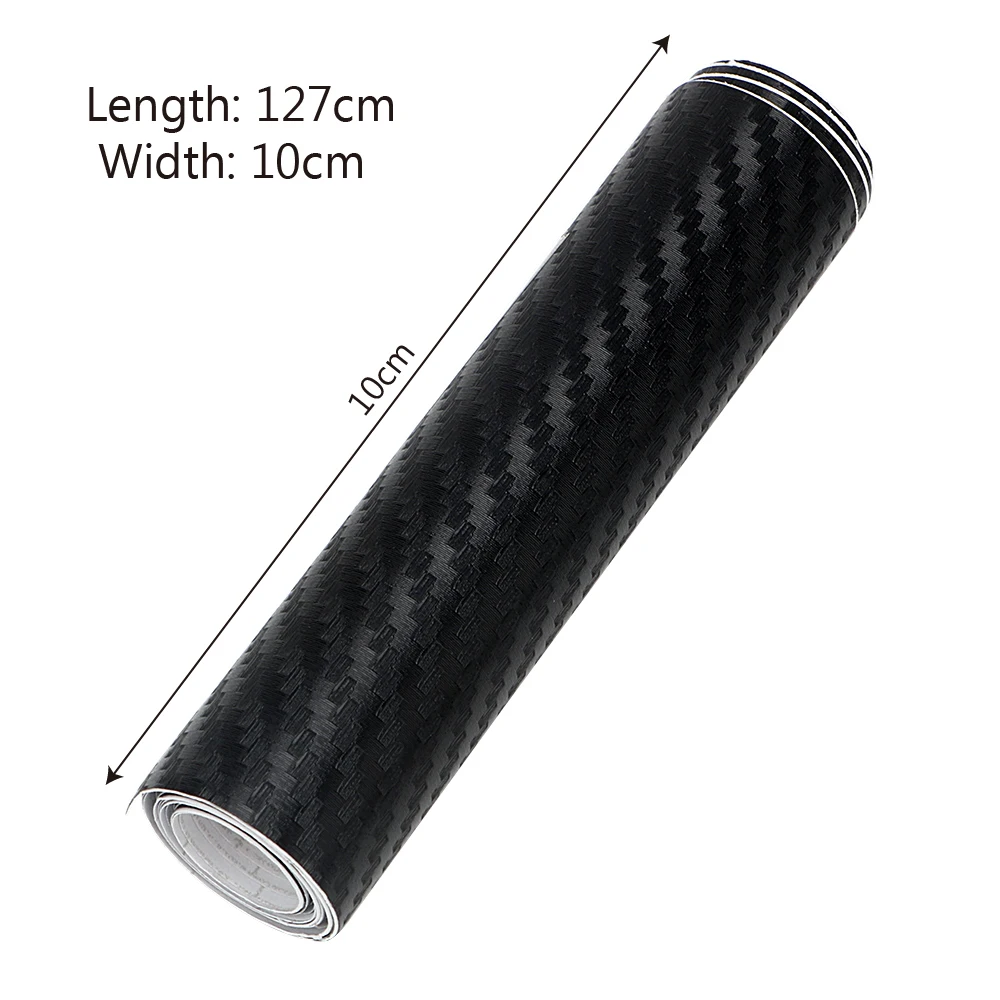 

3D Car Stickers Carbon Fiber 10cm x 127cm Tint Vinyl Film Car Styling
