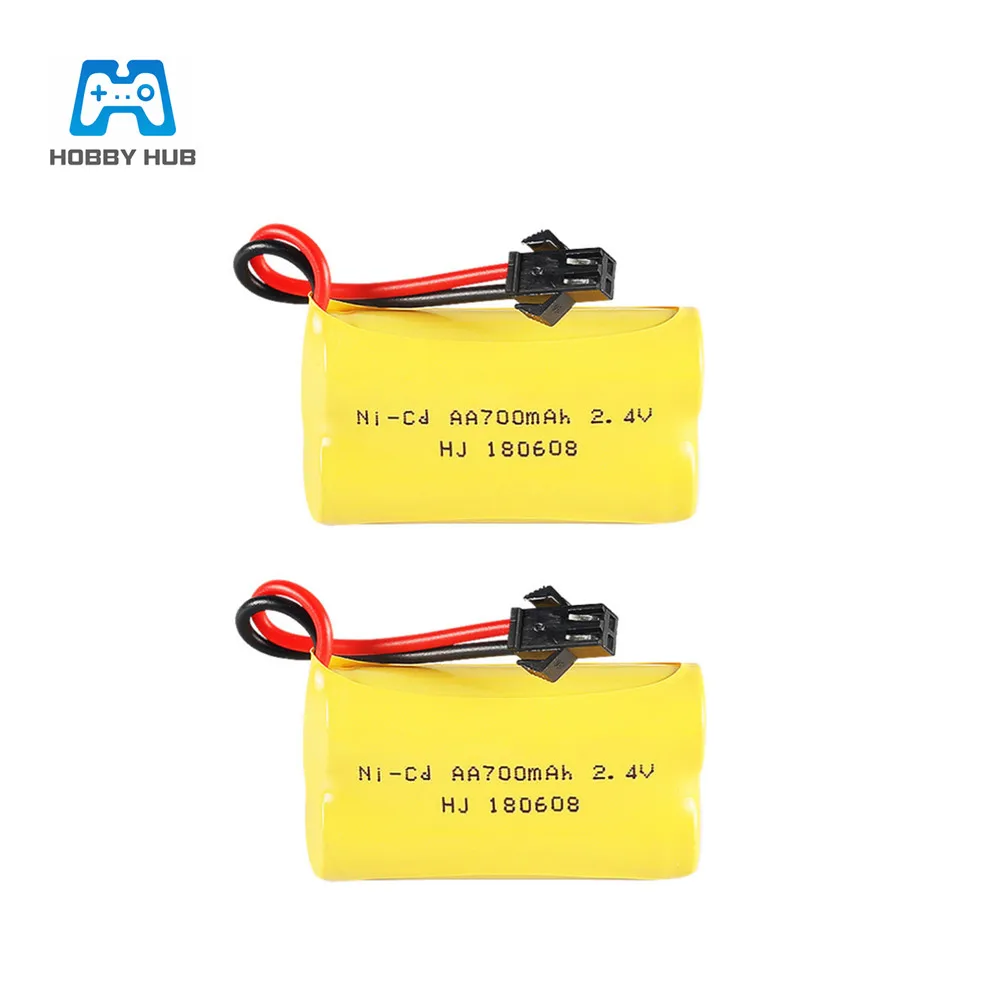 2,4 V 700mAh NI-CD аккумуляторная батарея AA 2,4 v аккумуляторная батарея 700 mah для игрушек с дистанционным управлением электрические игрушки