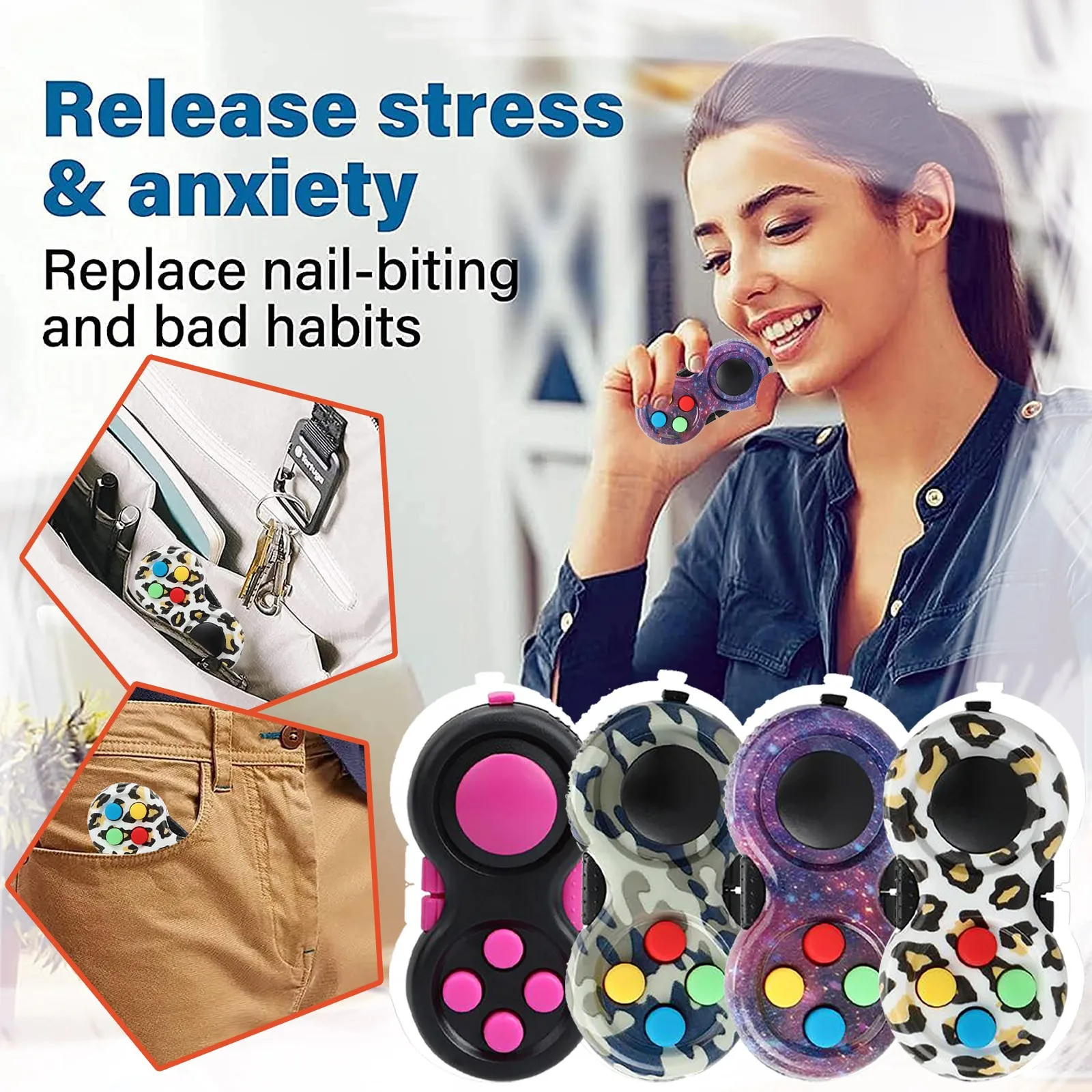 

Children Adult Controller Stress Relief Anxiety Sensory Stress Relief Toys For Kids Early Educational Autism Special Needs