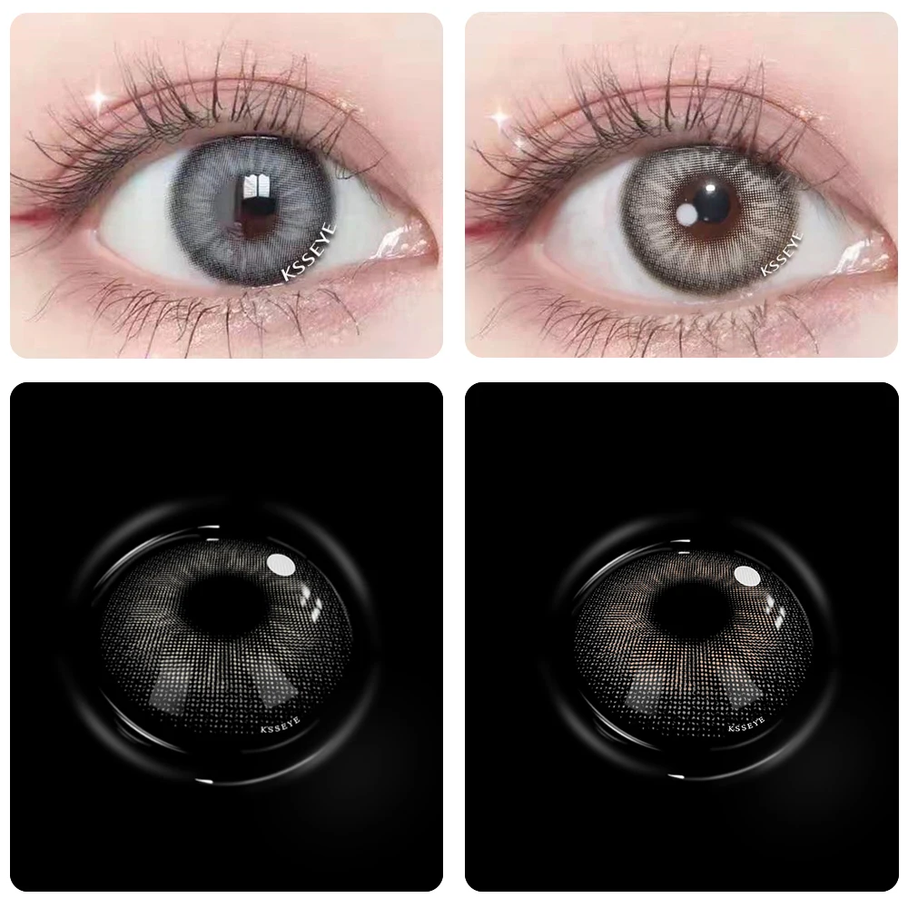 

Kessey Power Series 14,2 мм натуральные серые глаза, мягкие контактные линзы, красивый зрачок