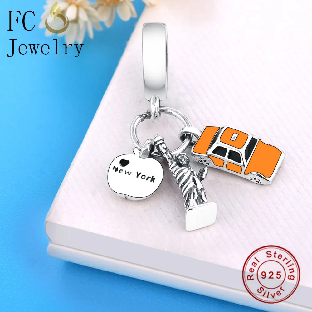 FC ювелирные изделия подходят к оригинальным браслетам Pandora брелоки 925 пробы