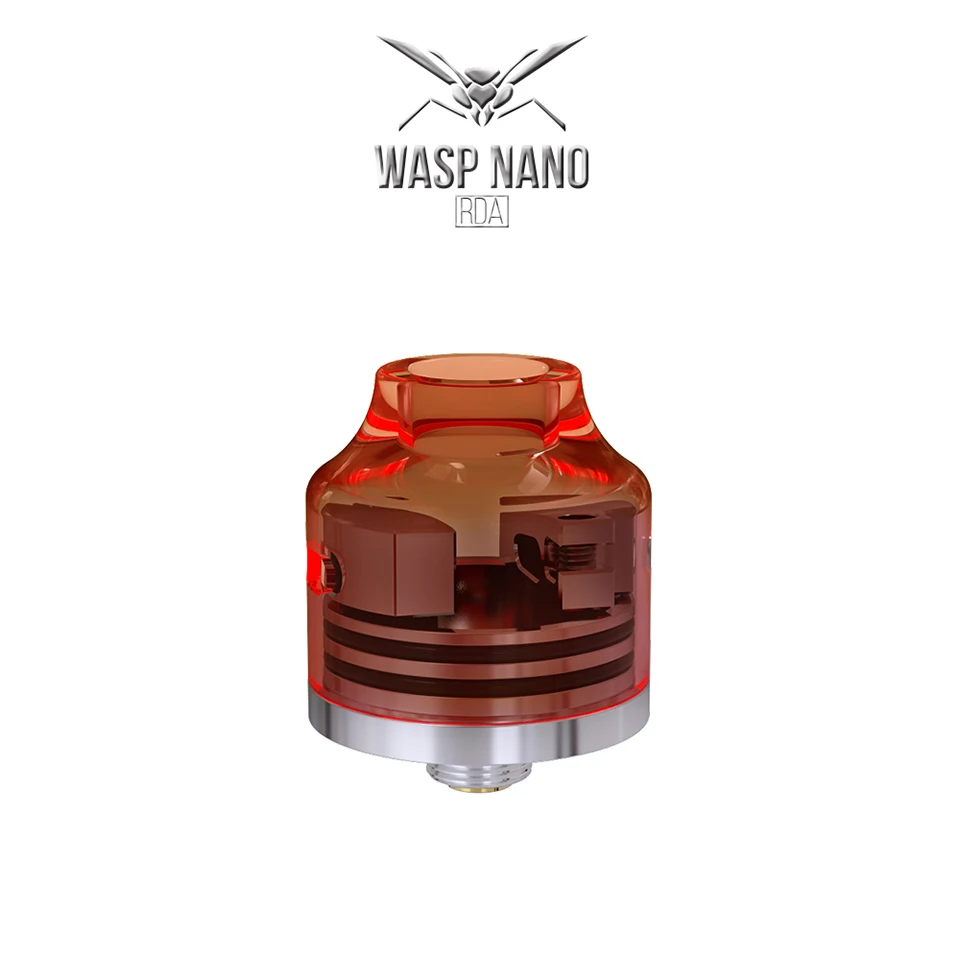 Original OUMIER WASP NANO RDA Tank 22mm Diameter Rebuildable Adjustable Airflow Atomizer For 510 Thread Pin Squonk Box Mod | Электроника
