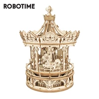 robotime rokr music box 3d wooden puzzle game assembly model building kits toys for children kids birthday gifts amk62