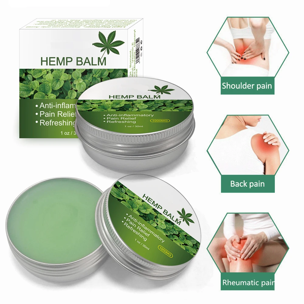 

1000mg Hemp Balm CBD Balm Natural Pain Relief Hemp Balm for Joint Muscle Arthritis Pain Fast Acting