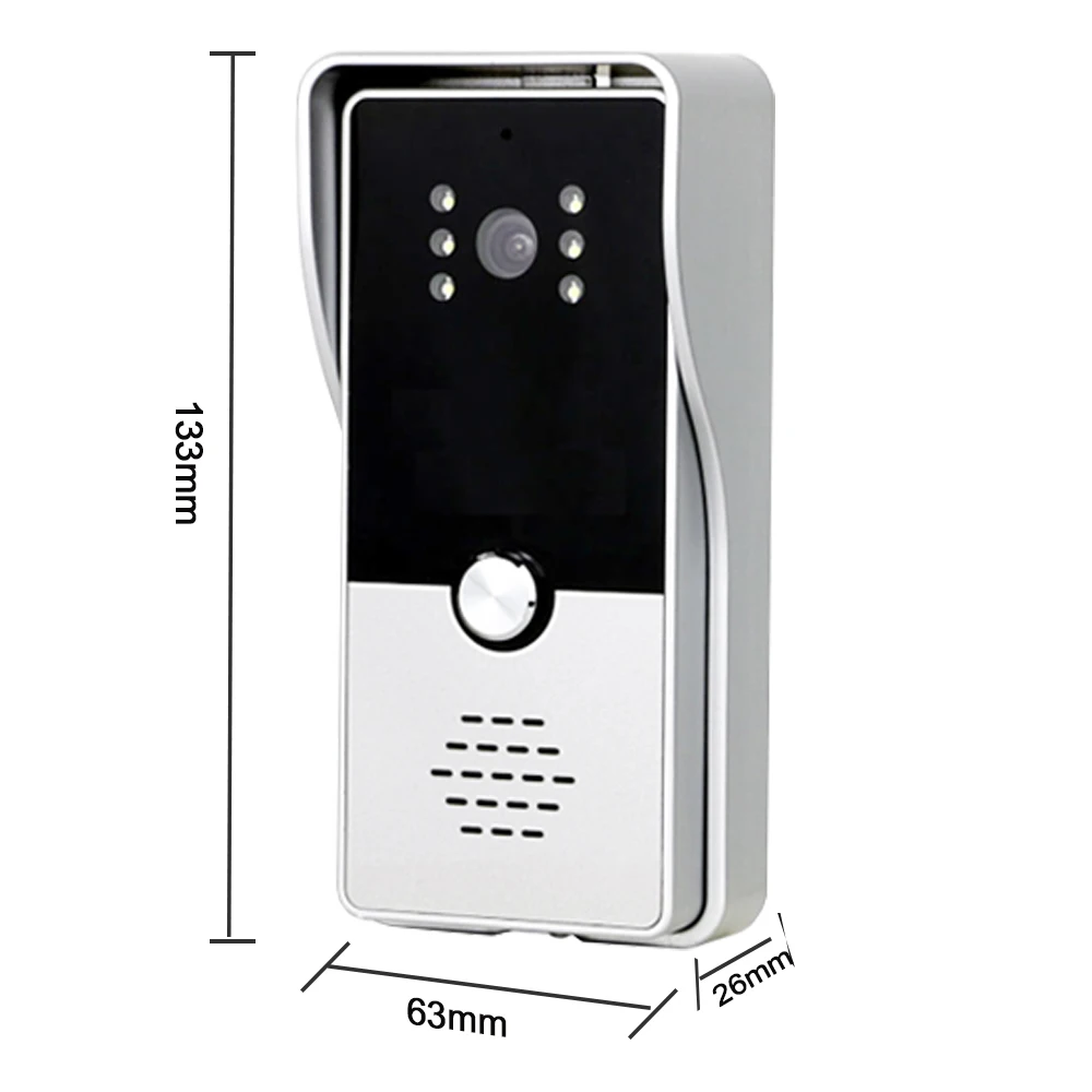 

Dragonsview Wired Intercom Video Door Bell 7 Inch Video Door Phone Ring Unlock Monitoring Outdoor Station IP65 Waterproof