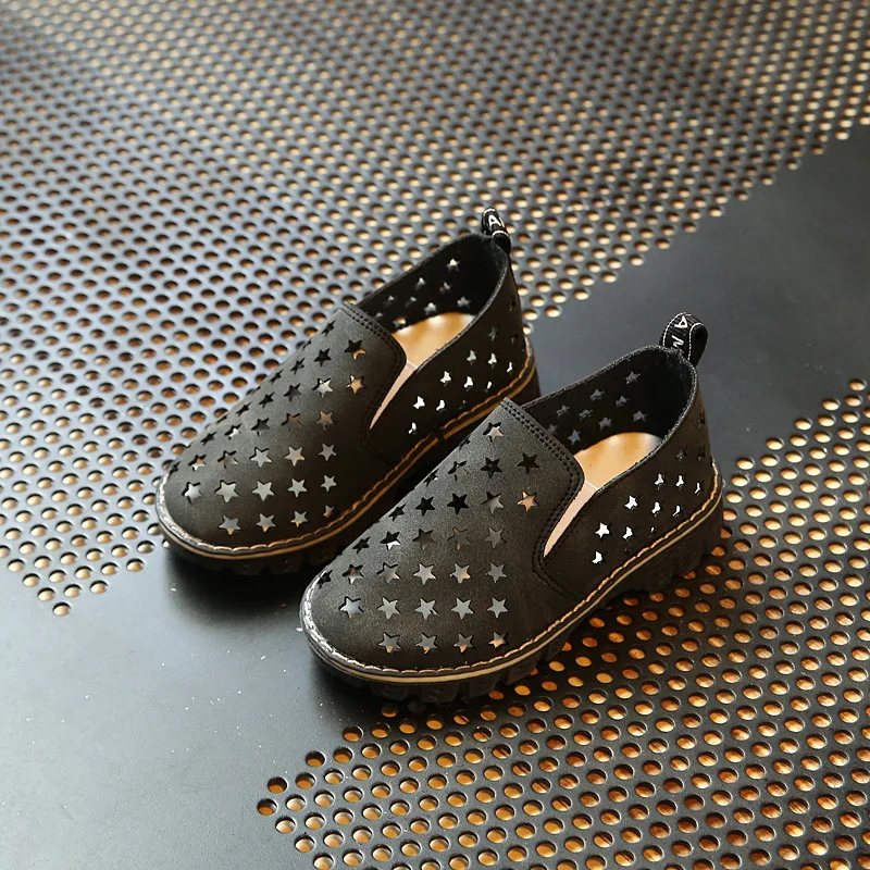 Летние детские кроссовки из натуральной кожи открытые сандалии легкая дышащая