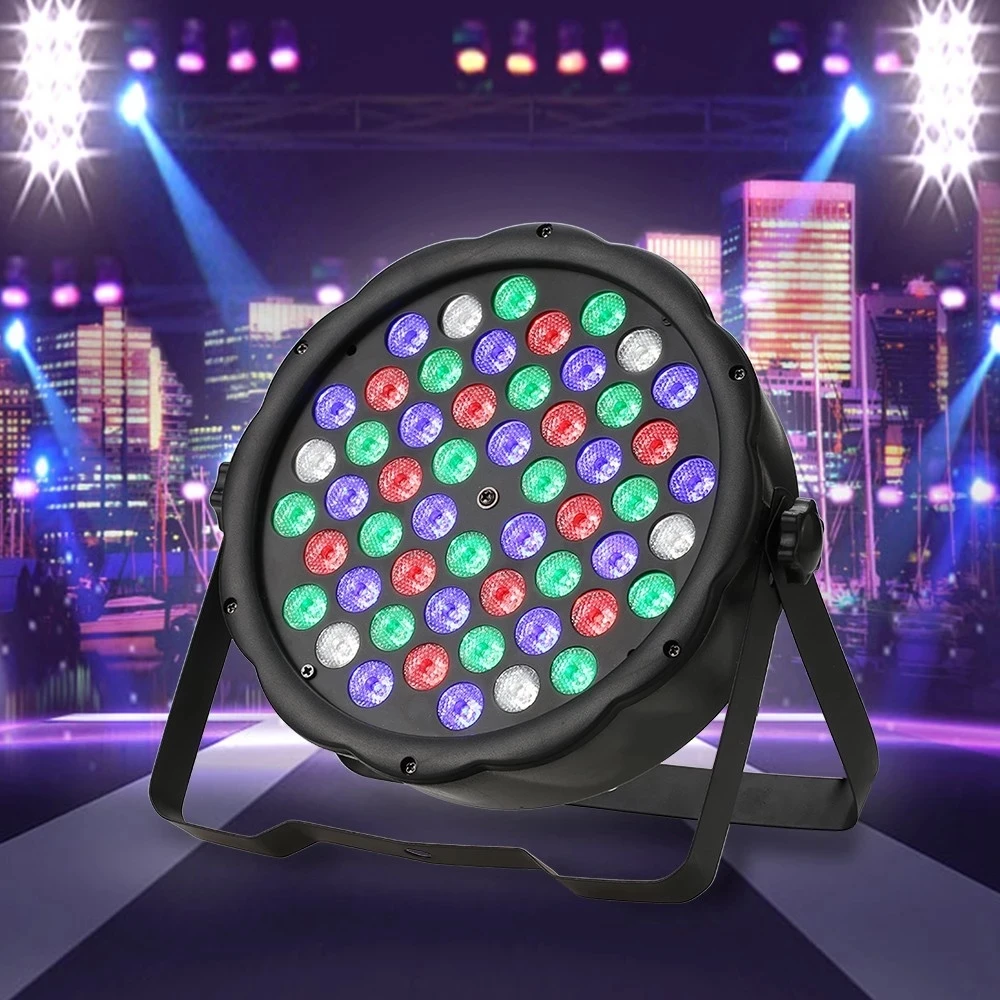 54LED Stage Light RGB PAR Sound Control DMX 512 DJ Suitable for Christmas Birthday Party | Освещение