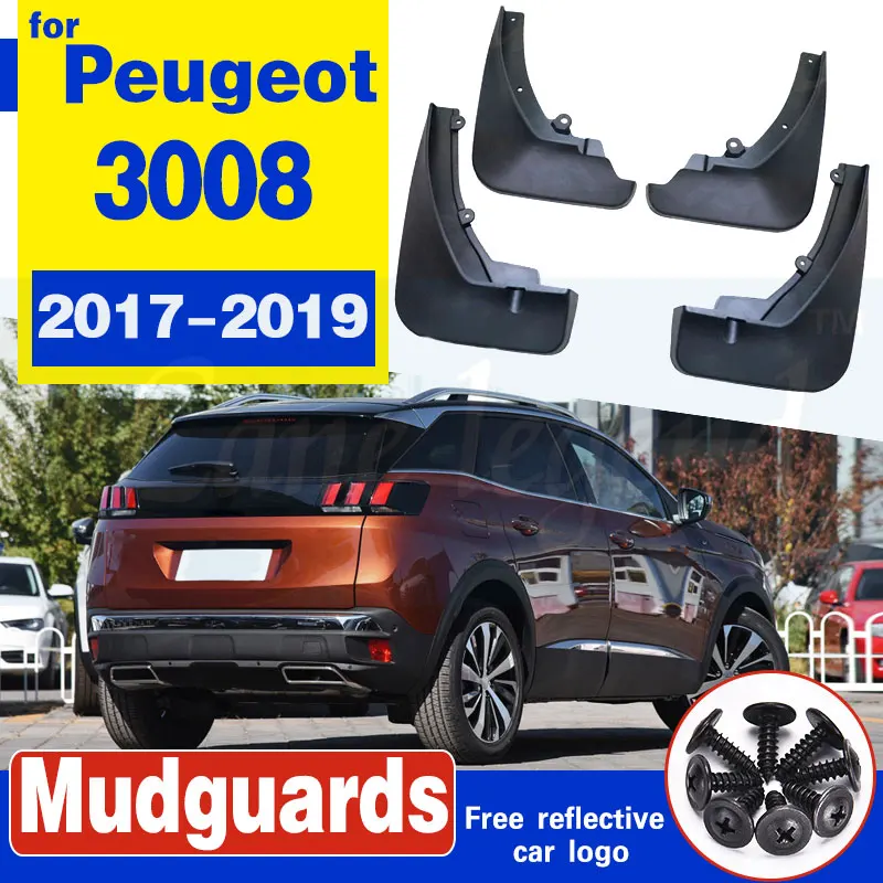 MOERTIFEI 4-Piece Car Mud Flap Set - ABS Plastic Splash Guards Compatible With 2011-2014 Chrysler 300