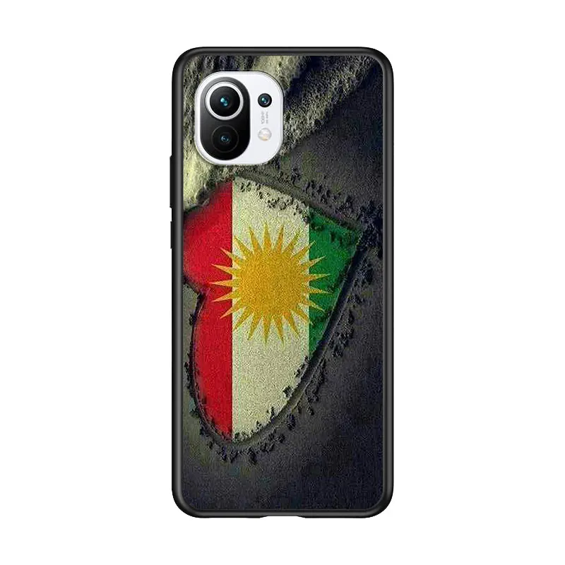 

kurdistan flag for Xiaomi Mi 11 10T Note 10 Ultra 5G 9 9T SE 8 A3 A2 A1 6X Pro Play F1 Lite 5G Black Phone Case