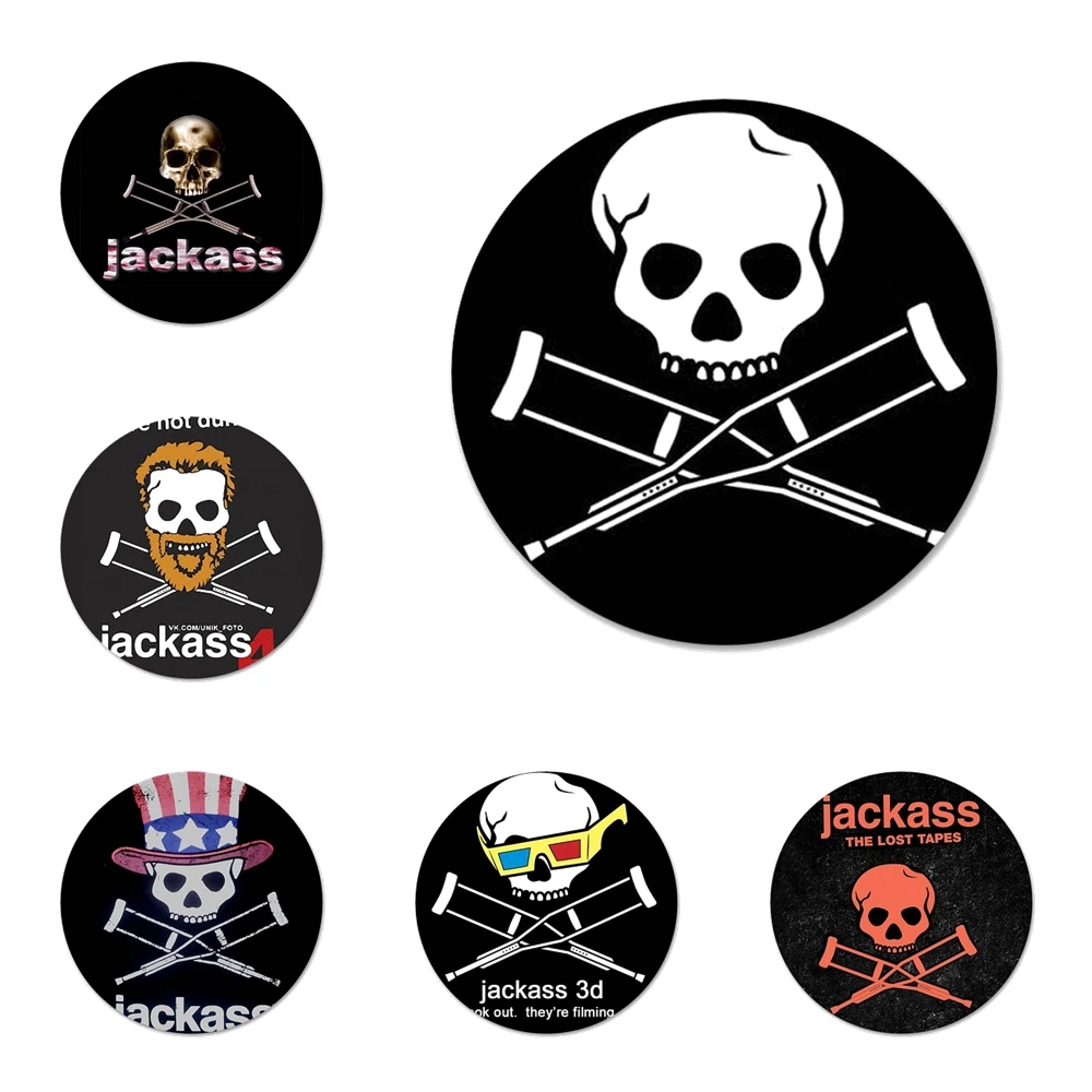 Jackass ленты потерянные Значки для одежды рюкзака украшение подарок | Дом и сад