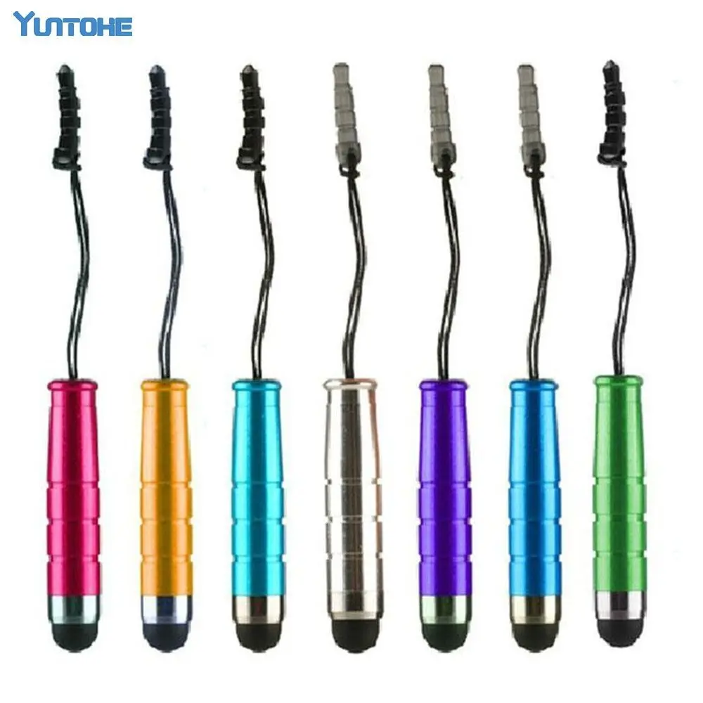 1000 шт./лот мини стилус сенсорная ручка с пылезащитной заглушкой пластиковый