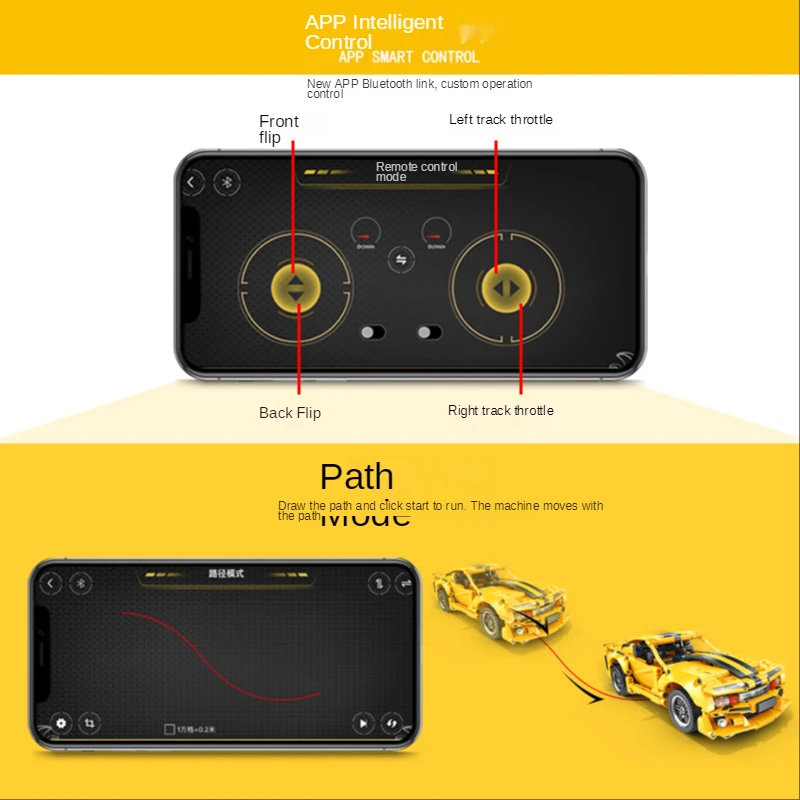 Программируемый робот-конструктор 2 в 1 Пазл сделай сам с дистанционным
