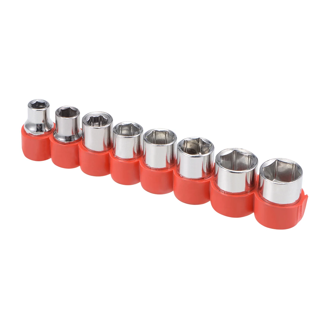 

uxcell 1/4-Inch Drive Hex Socket Set 5 -12mm Metric Cr-V to DIY Hand-Making Automotive Repairs Household Maintenance etc.
