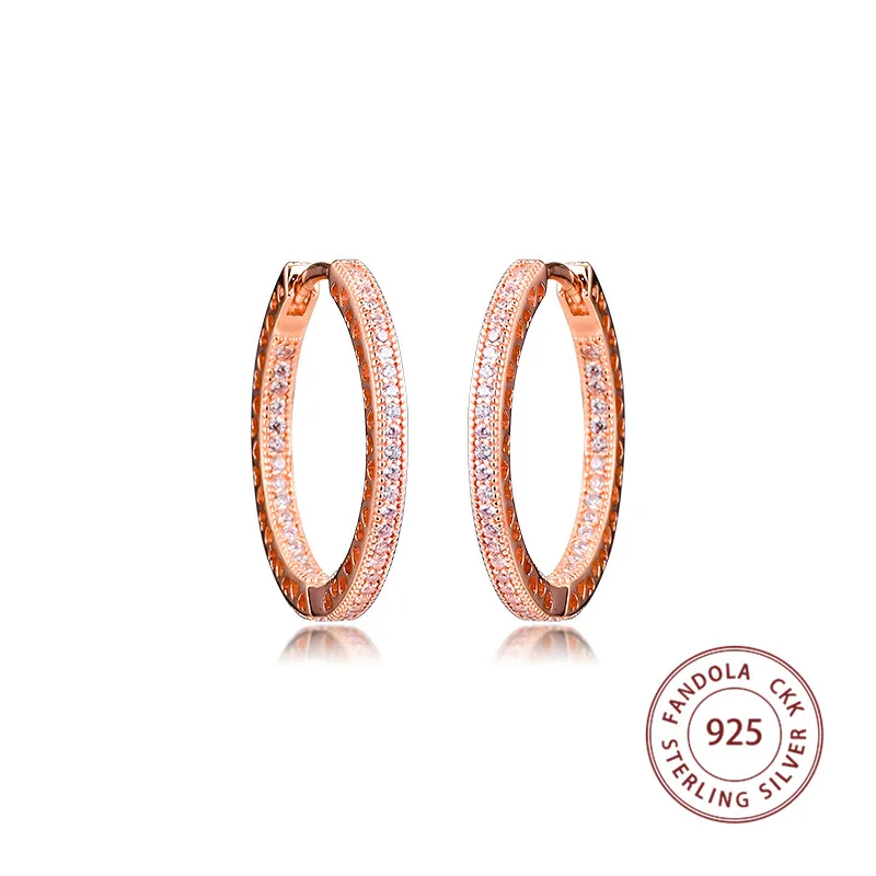 Женские серьги кольца из серебра 925 пробы с подвеской в виде сердца|Серьги-кольца|