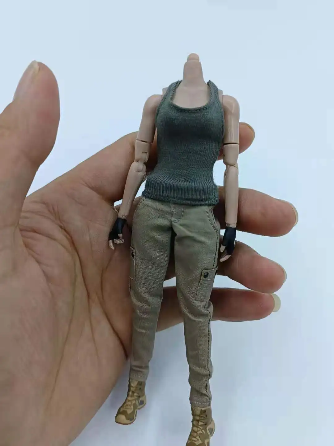 

1/12 soldier clothes ancient tomb Laura female TBL body modern 6-inch overalls vest suit
