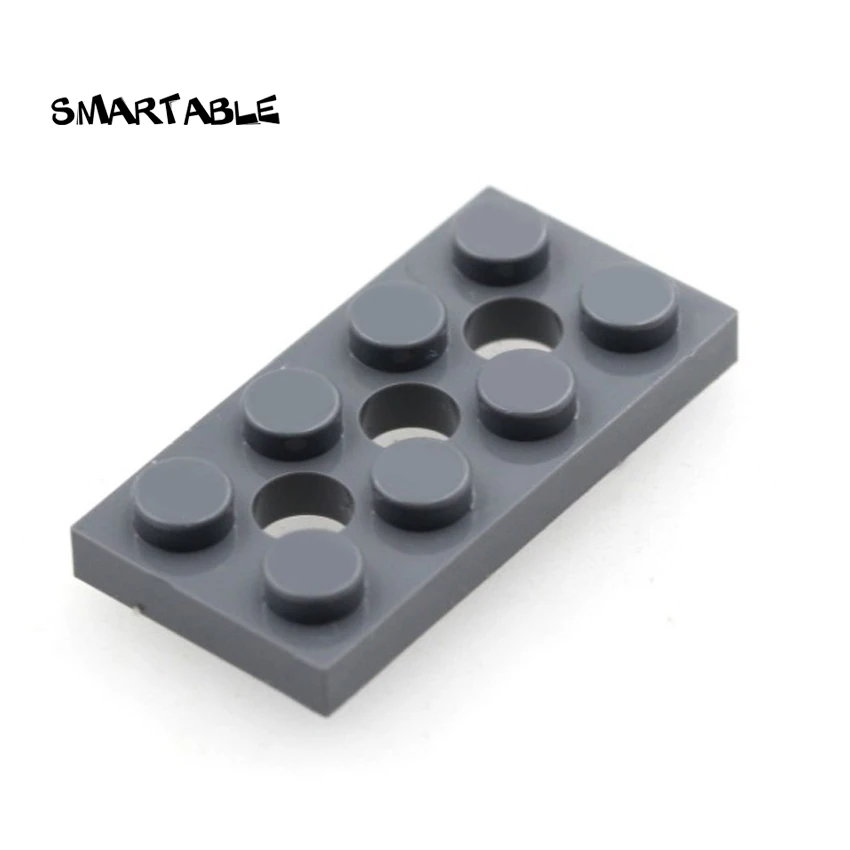 Smartable высокотехнологичные плиты кирпичи с отверстием 2x4 Строительные блоки MOC