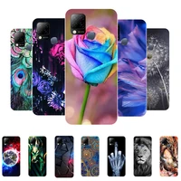For Infinix Hot 10S Case Flower Soft Silicone Back Case for Infinix Hot 10S NFC Phone Cover for Infinix Hot10S NFC Coque