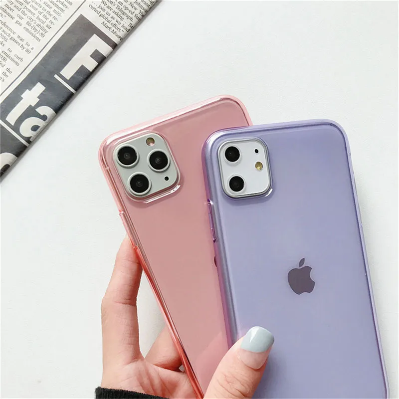 KJOEW чехол для телефона iPhone 11 Pro Max X XS XR Xs transapent Мягкий ТПУ силиконовый 6 6s 7 8 Plus s Capa| |