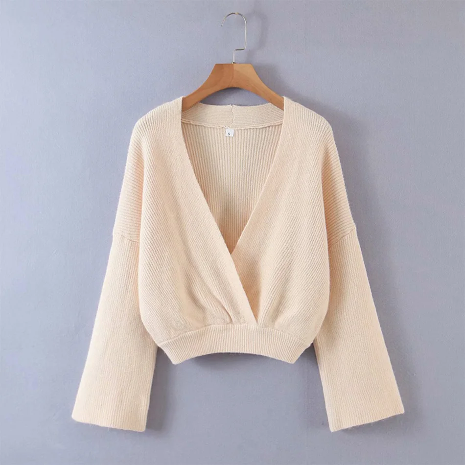 

2020 Autumn And Winter New Women'S Fashion Office Wear 2-Piece Knitted Short Pullover High Stretch Waist Skirt Women Pullover