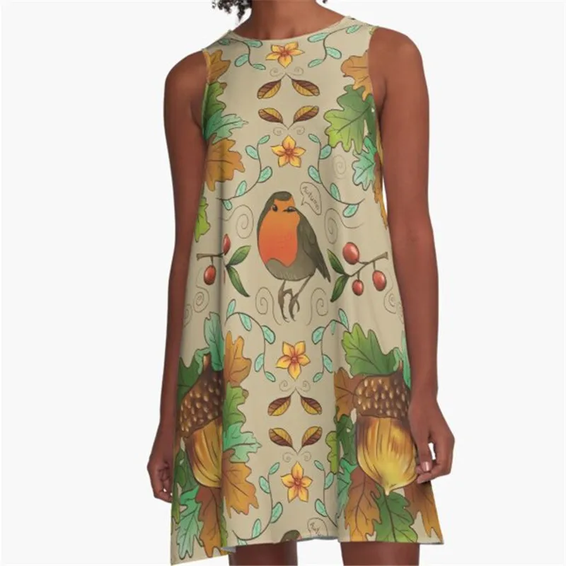 

Fashion Women summer dresses Avocado Yoga Printed A-Line Boho Dress for women harajuku Sexy ladies mini short beach dress