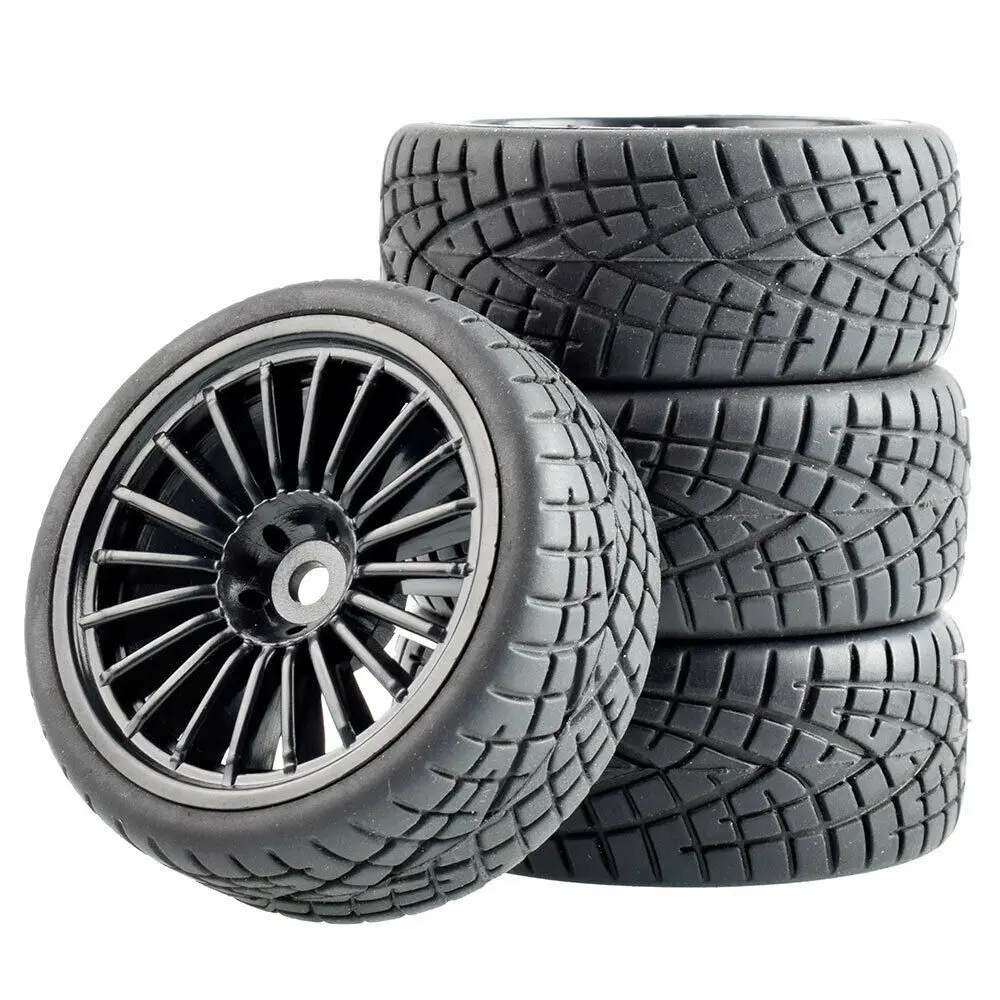 Радиоуправляемая скоростная шина с губкой и колесом 4 шт. для HSP 1/10 Rim04 8001|Детали