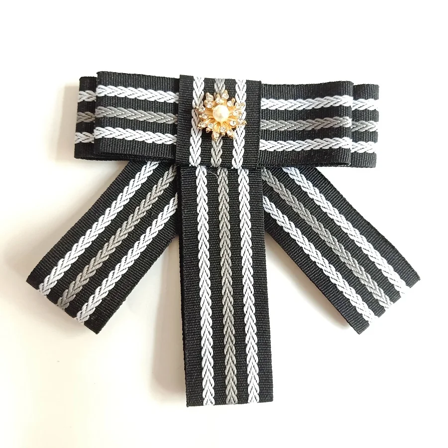 Женская Брошь-бант с большим бантом зимняя бижутерия 1 шт. | Украшения и