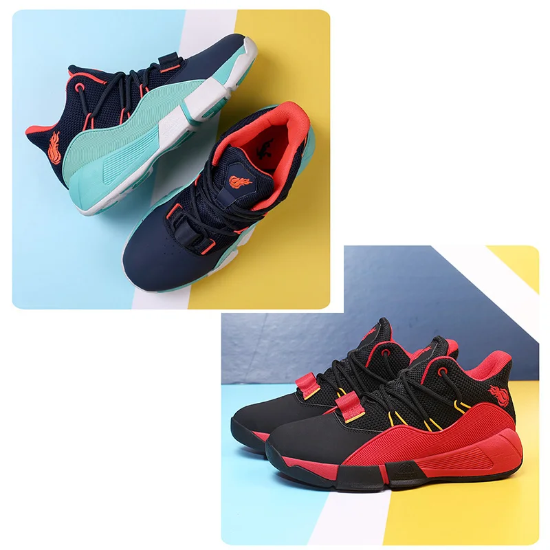 Детская Баскетбольная обувь для мальчиков амортизирующие баскетбольные ботинки